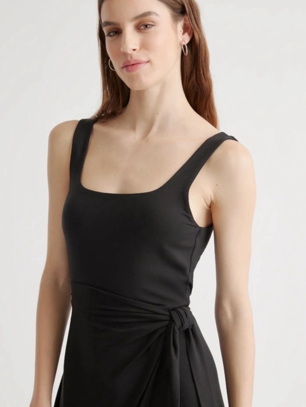 Quince Tencel Jersey Side Tie Dress NWT - Picture 4 of 7